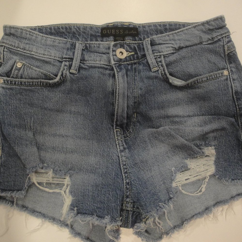 GUESS Los Angeles Denim Cut off Shorts Size 28